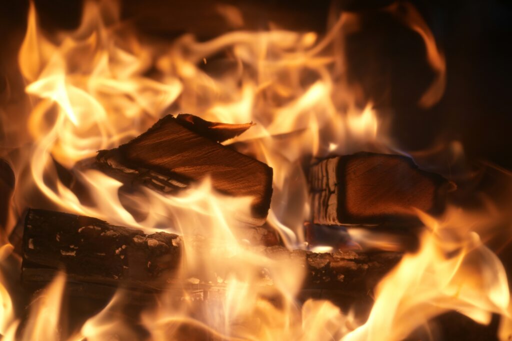 image of fire burning